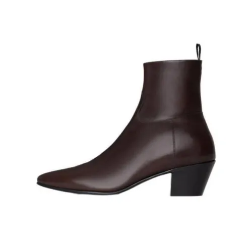 CELINE Ankle Boots Men Brown