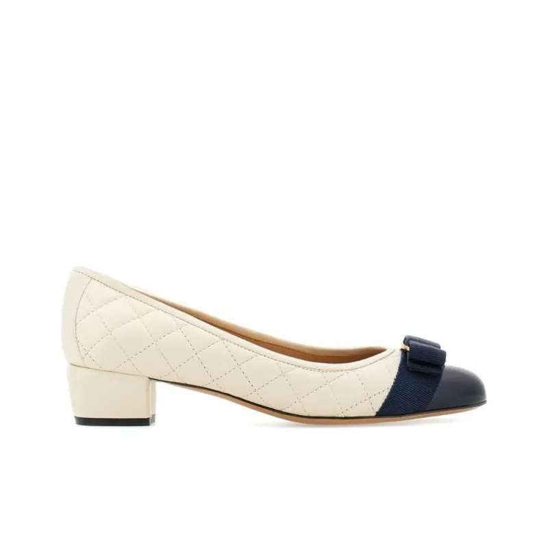 FERRAGAMO Vara 30mm Quilted Pumps-1