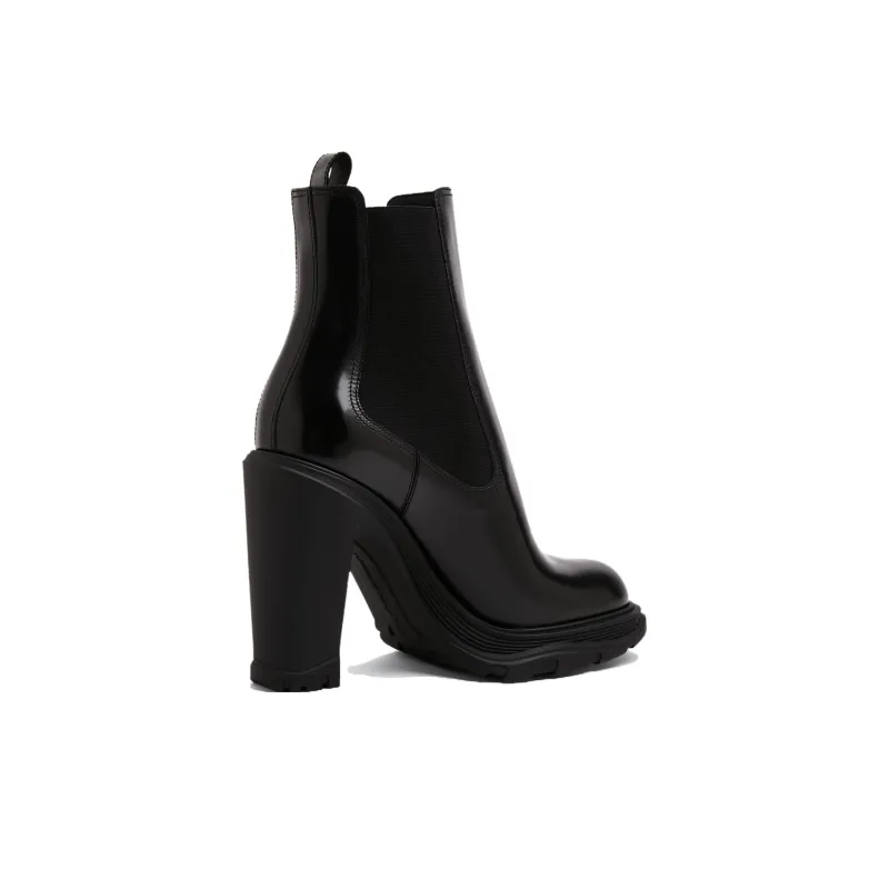 Alexander McQueen Block-Heeled Ankle Boots Women's-3