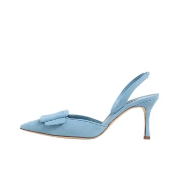 MANOLO BLAHNIK Slim Heel High Heels 8cm Women's Blue