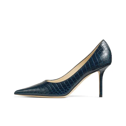 Jimmy Choo LOVE Slim Heel High Heels 8.5cm Women's Blue
