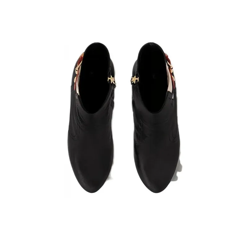 LOUIS VUITTON Silhouette Ankle Boots Women's Black-3