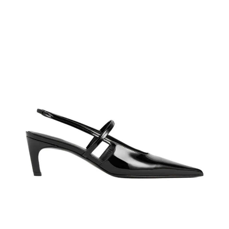 TOTEME Sharp Spool Heel High Heels 5cm Women's Black-1