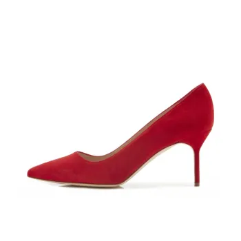 MANOLO BLAHNIK BB 70 Slim Heel High Heels 7cm Women's Red