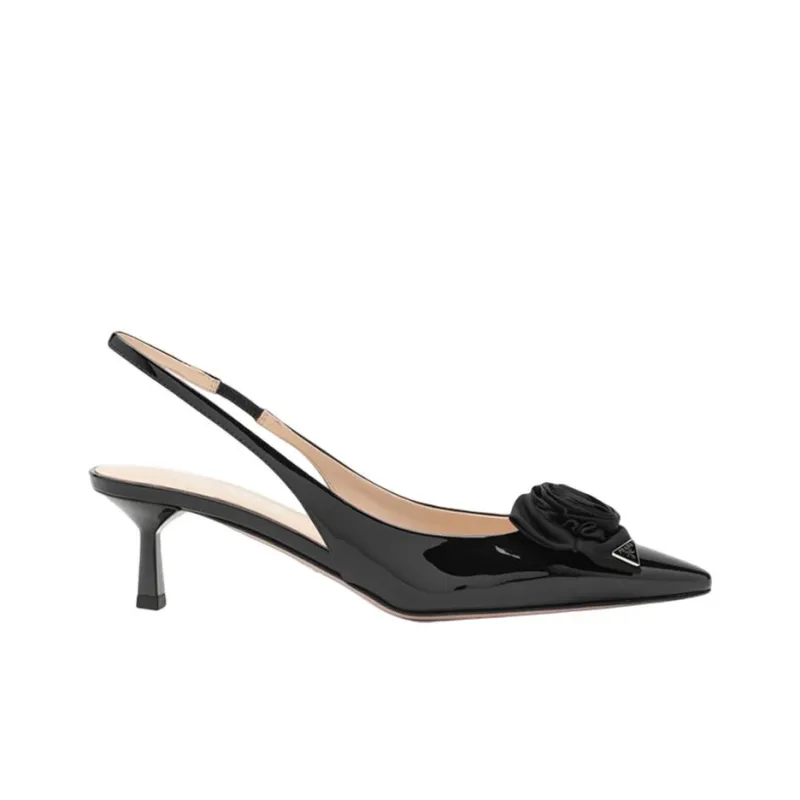 PRADA Slim Heel High Heels Women's Black-1