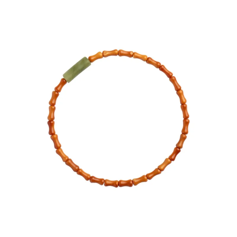 Blooming Petals Olive Pit Bracelets Unisex-0