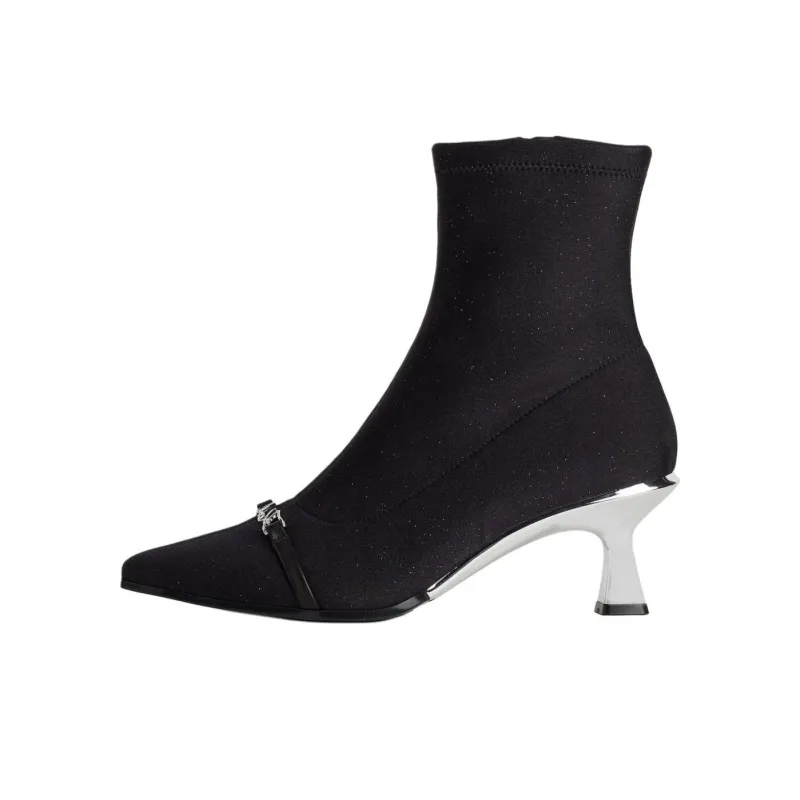 Karl Lagerfeld Panache Glitter Ankle Boots Women's-0