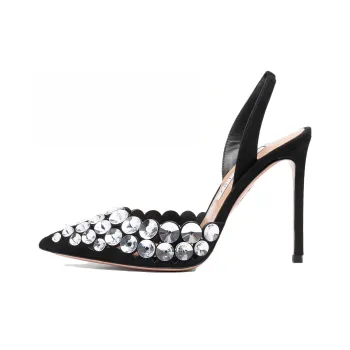 AQUAZZURA Maxi-Tequila 110mm Crystal-embellished Pumps