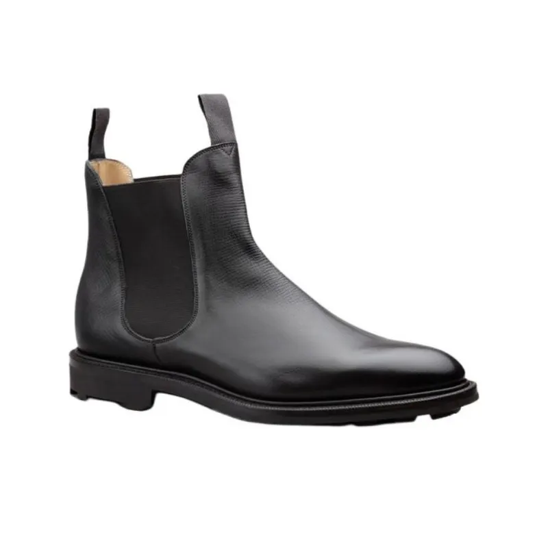 Edward Green Newmarket Short Chelsea Boots Men's Black-2