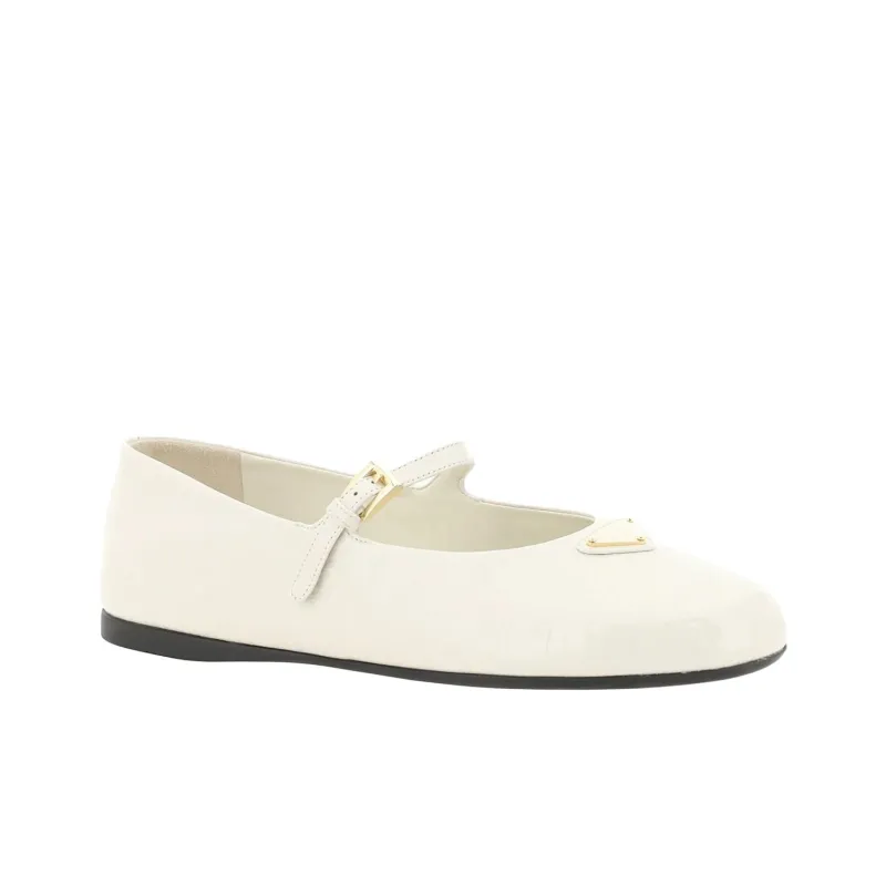 PRADA Mary Jane Shoes Women's White-2