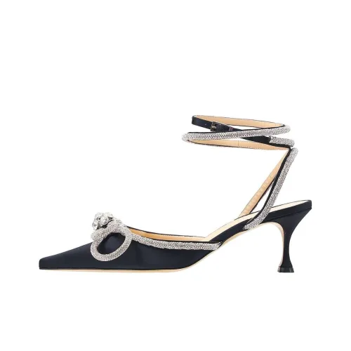 MACH & MACH Slingback Embellished Pointed-Toe Pumps