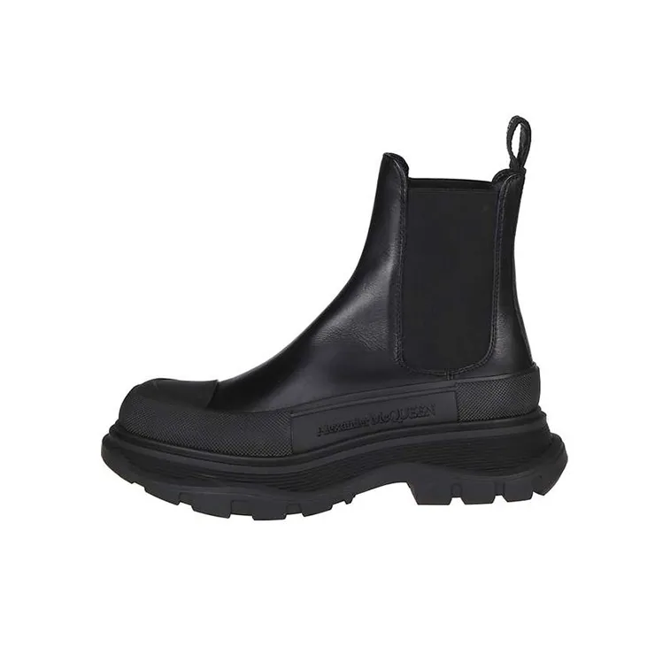 Alexander McQueen Chelsea Tread Ankle Boot Black Women's-0