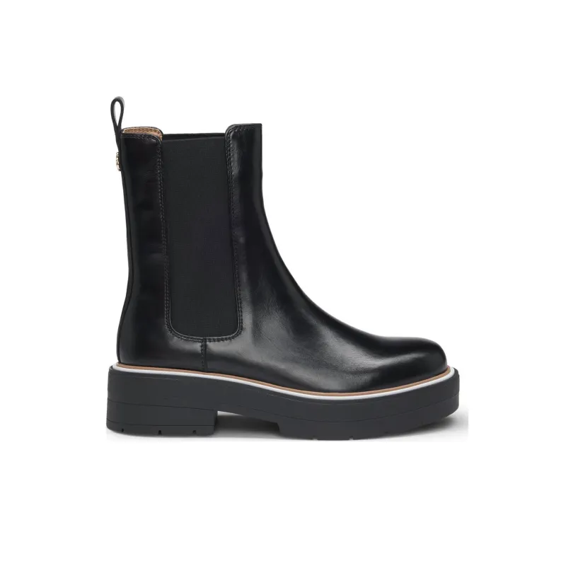 HUGO BOSS Short Chelsea Boots Women's Black-1