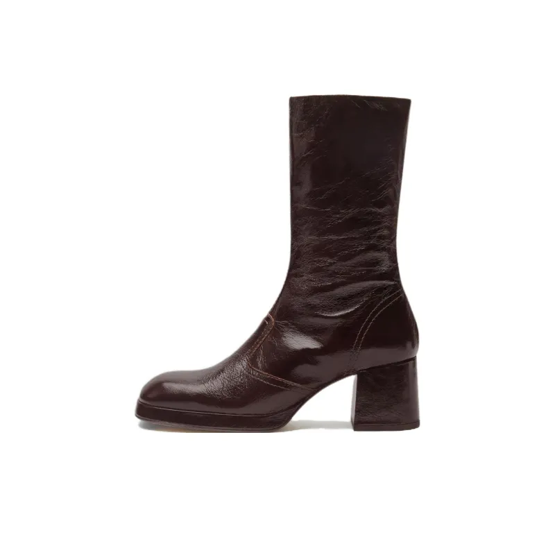 MIISTA Ankle Boots 6cm Women's Brown-0