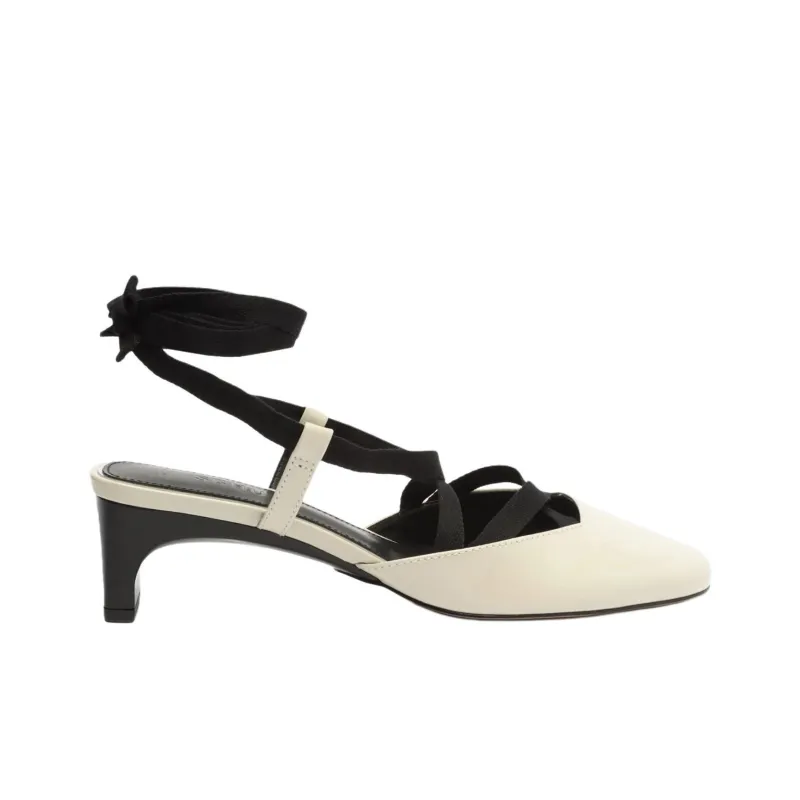 Schutz Amarie Irregular Heel High Heels 5cm Women's White-1