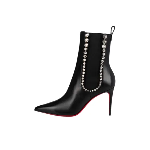 CL LUBOTING Spikita Booty Chelsea Boots Women's Black