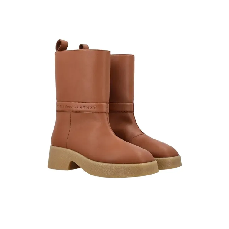 Stella McCartney Logo-Embossed Pull-On Ankle Boots Women's-2