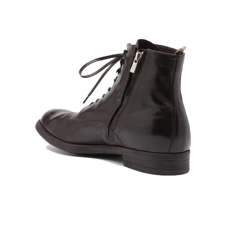 Officine Creative Buffalo Leather Lace-up Boots-3