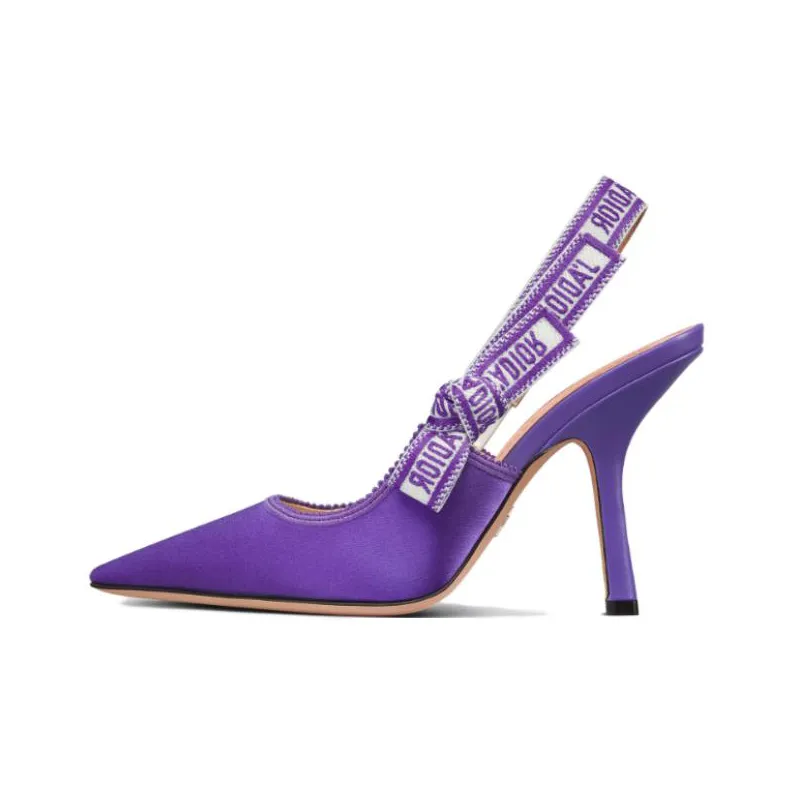 DIOR J'Adior Slim Heel High Heels 10cm Women's Purple-0