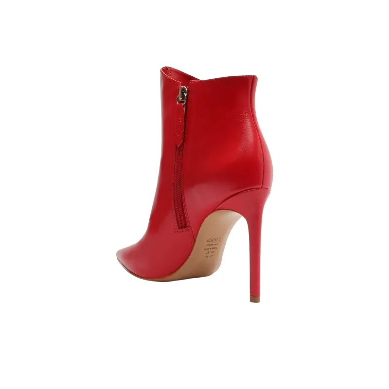 Schutz Palloma Ankle Boots 10cm Women's Red-3