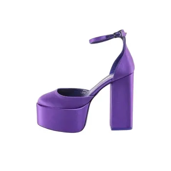 Paris Texas Chunky Heel High Heels Women's Purple