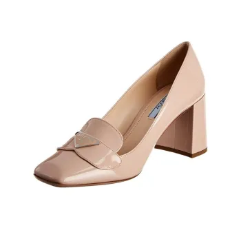 PRADA Chunky Heel High Heels Women's Pink