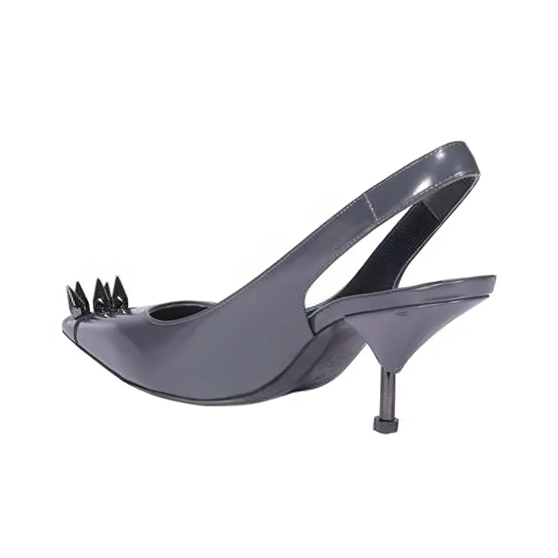 Alexander McQueen Punk High Heels Women's Gray-3
