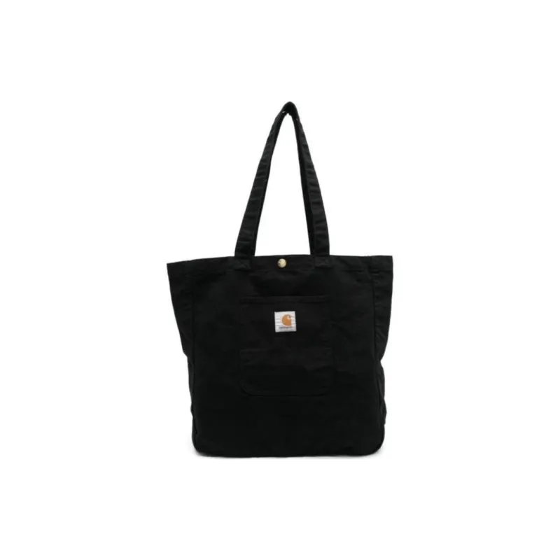 Carhartt WIP Cotton Tote Bag, Shopping Bag, Shoulder Bag, Handbag Regular Men's Black-1