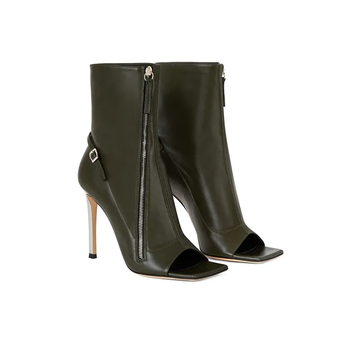 Giuseppe Zanotti/GZ Circe Ankle Boots 10.5cm Women's Green-3