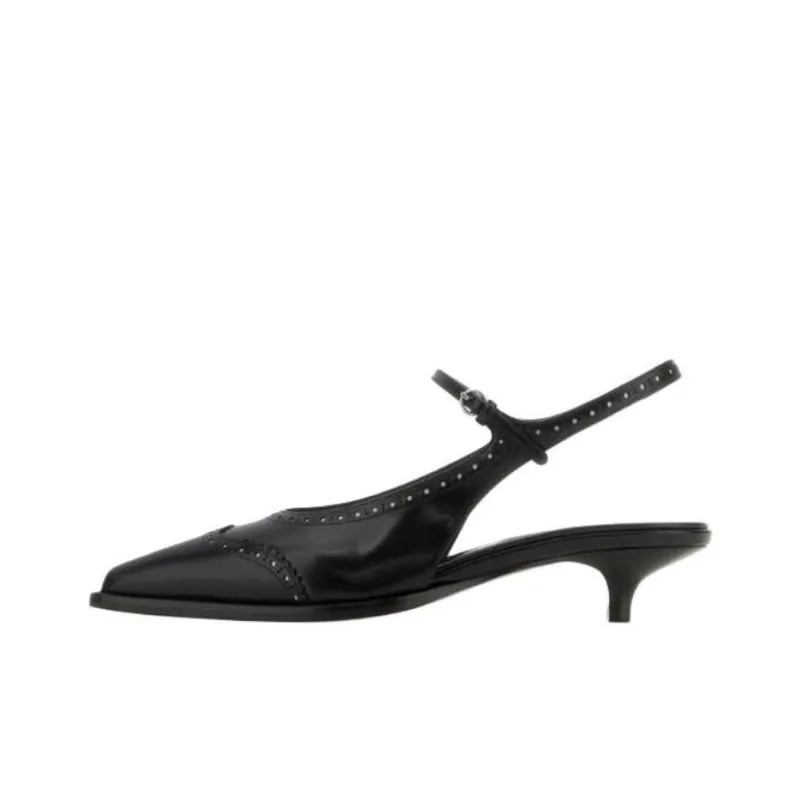 MIU MIU Slim Heel High Heels Women's Black-0