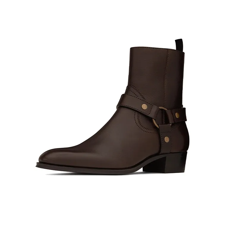 SAINT LAURENT Wyatt Harness Boots-2