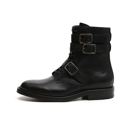 SAINT LAURENT Army Ankle Boots Women's Black