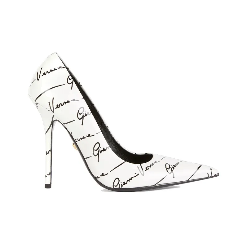 VERSACE High Heels Women's Low-Top White-1