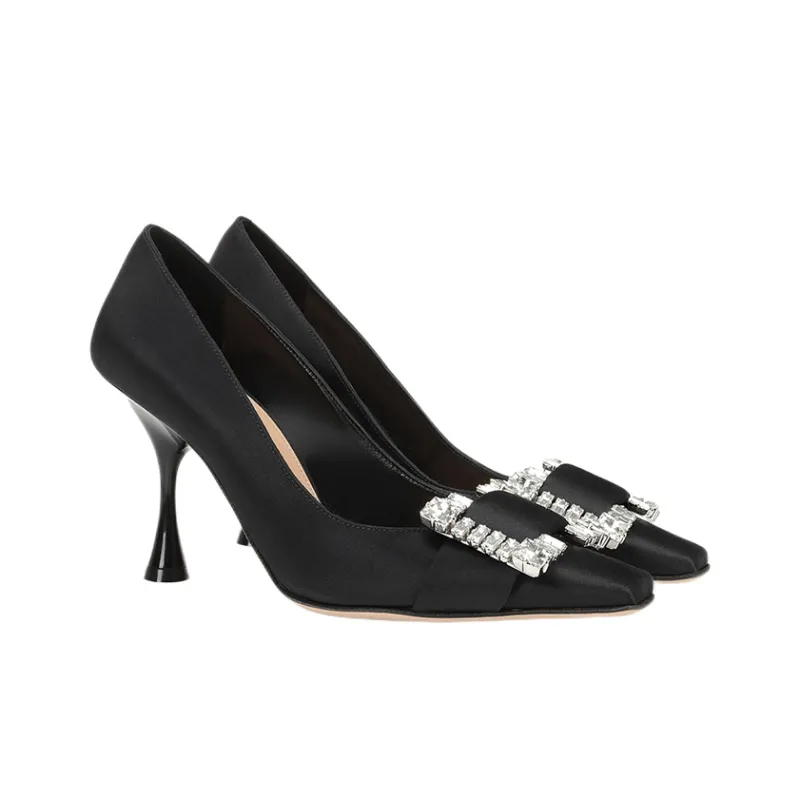 SERGIO ROSSI Sr Twenty Crystal-buckled Pumps-2