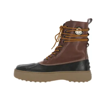 Moncler Short Ankle Boots Men's Brown