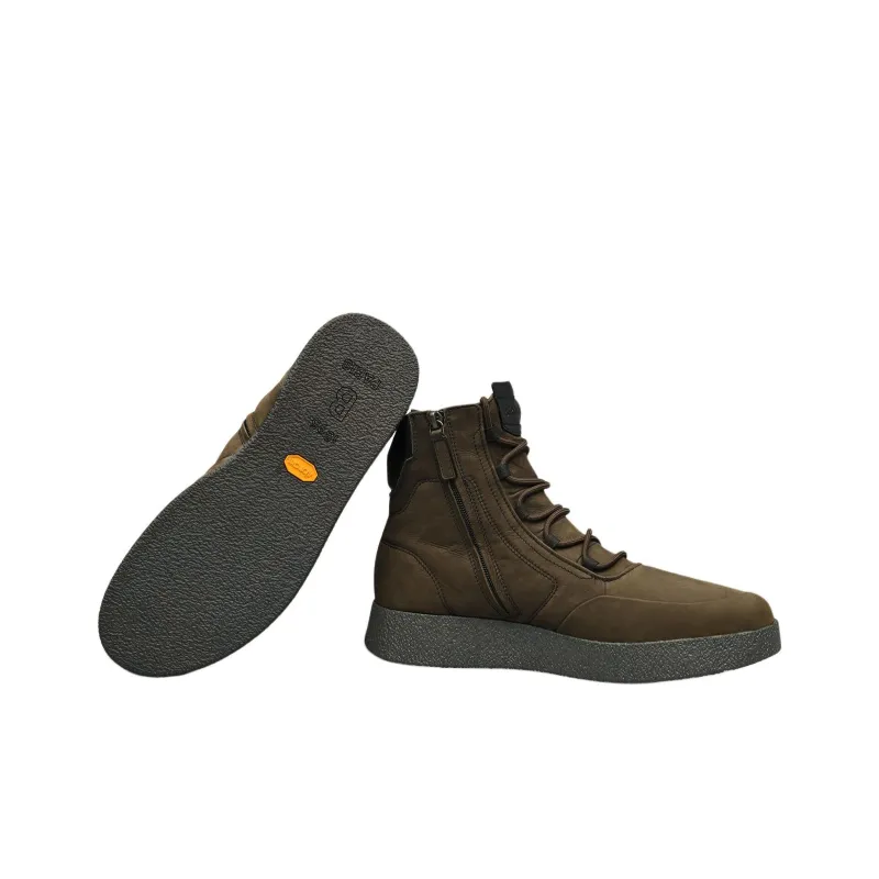 BERLUTI Short Outdoor Boots Men's Army Green-3