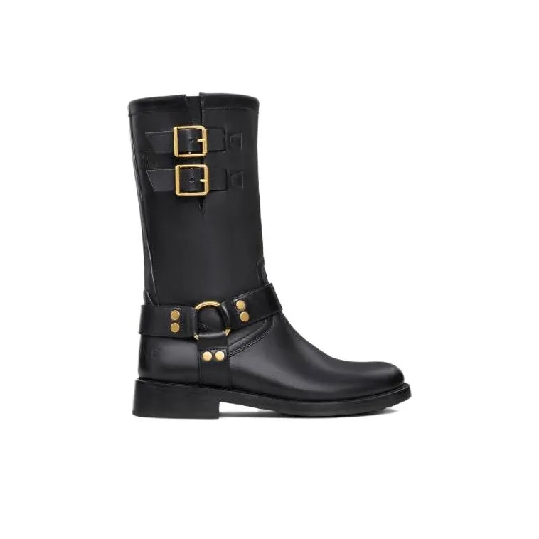 CELINE Ankle Boots 4cm Women's Black-1