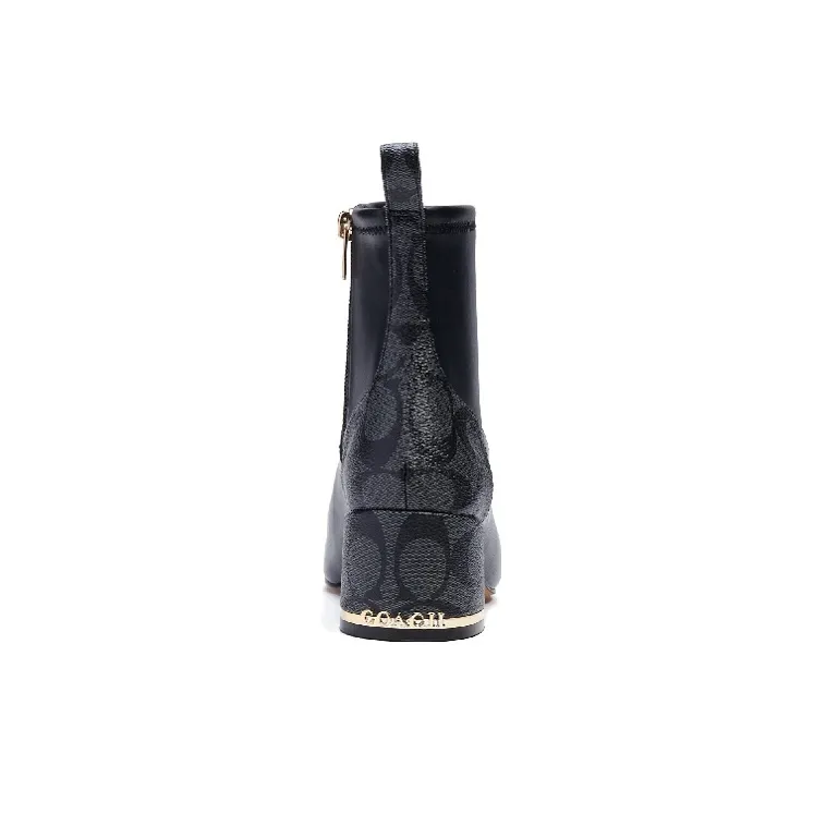COACH Nala Short Chelsea Boots 5cm Women's Black-4
