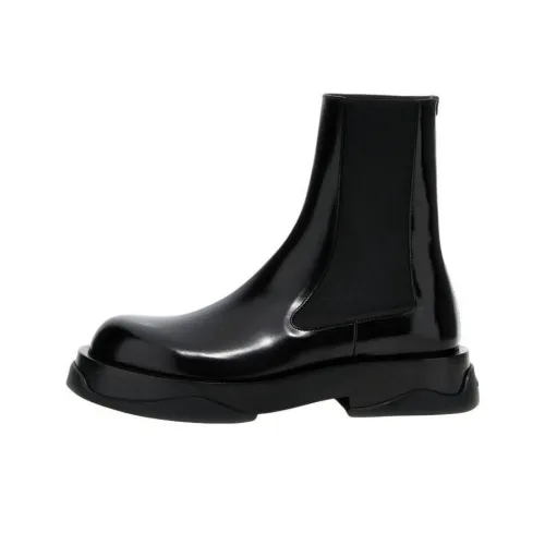 JIL SANDER Chunky Leather Chelsea Boots