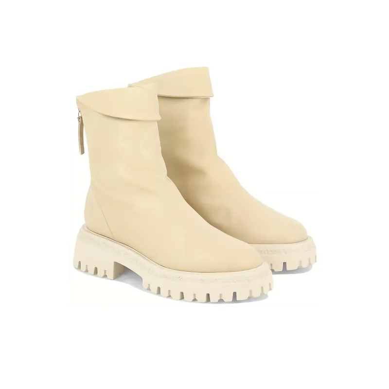 HALMANERA Ankle Boots Women's White-2