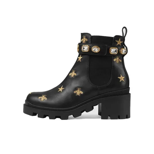 GUCCI GG Chelsea Boots Women's Black