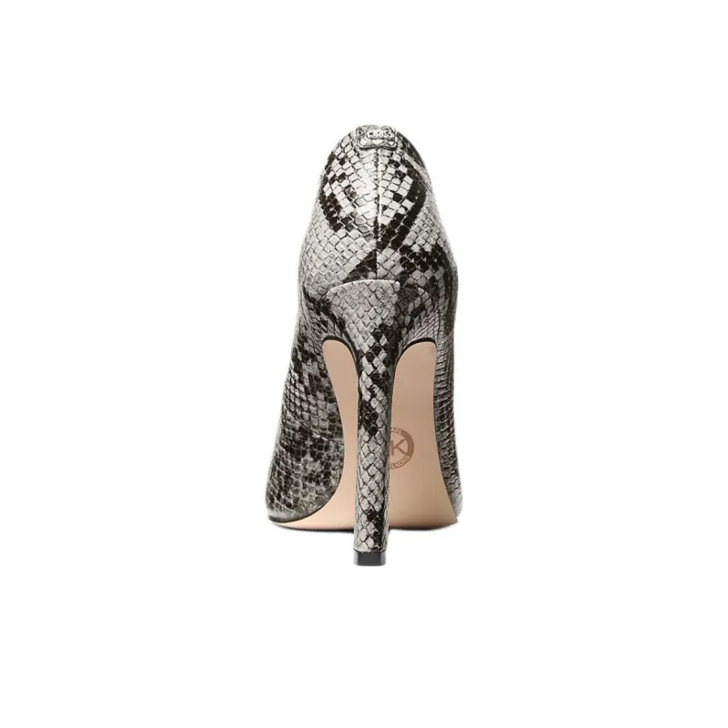 MICHAEL KORS Amara Slim Heel High Heels 10.8cm Women's Black Gray Color-3