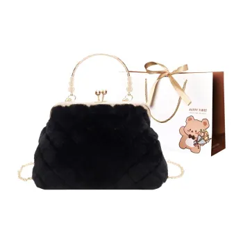 ERANGBEAR Plush Shoulder Bag Crossbody Bag Handbag Regular Women's Multicolor