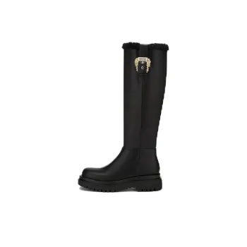 VERSACE JEANS Couture Knee high Boots Women's Black