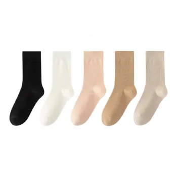 Lan Miao Mid Calf Socks Women's 5 Pack