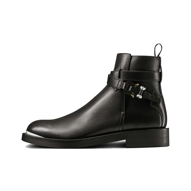 DIOR Evidence Ankle Boot Black Smooth Calfskin-0