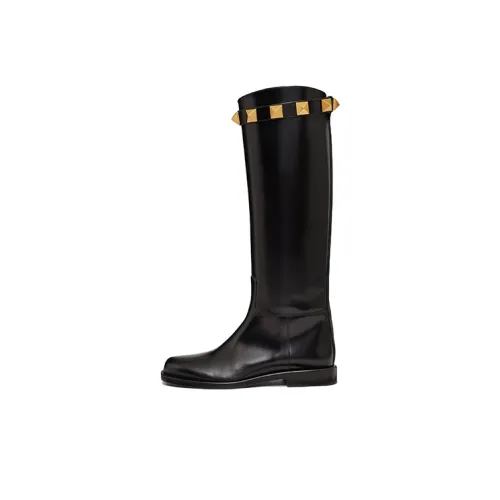 Valentino Garavani Roman Stud Round Toe Boots