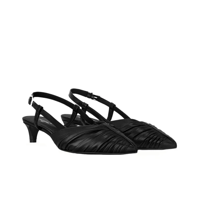 LOUIS VUITTON Allure Slim Heel High Heels 3.5cm Women's Black-2