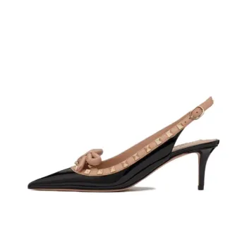 Valentino Garavani Rockstud Bow Pointed Toe Pumps