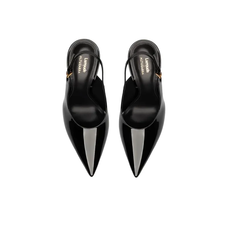 ALTUZARRA x Larroude Slim Heel High Heels 10.5cm Women's Black-3